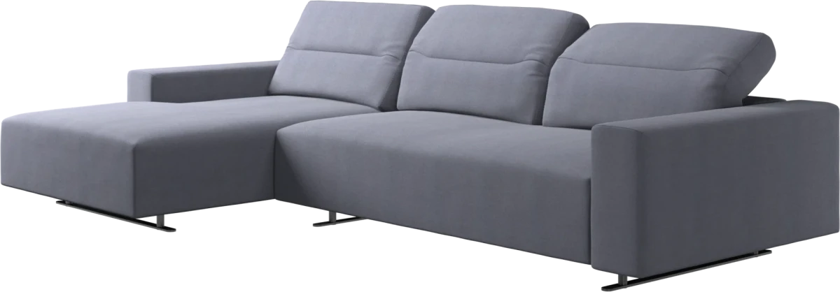 Hampton sofa with adjustable back and resting unit left side