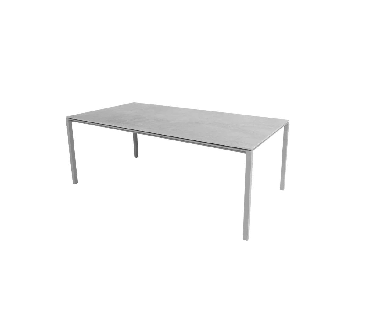 Pure dining table base, 200x100 cm