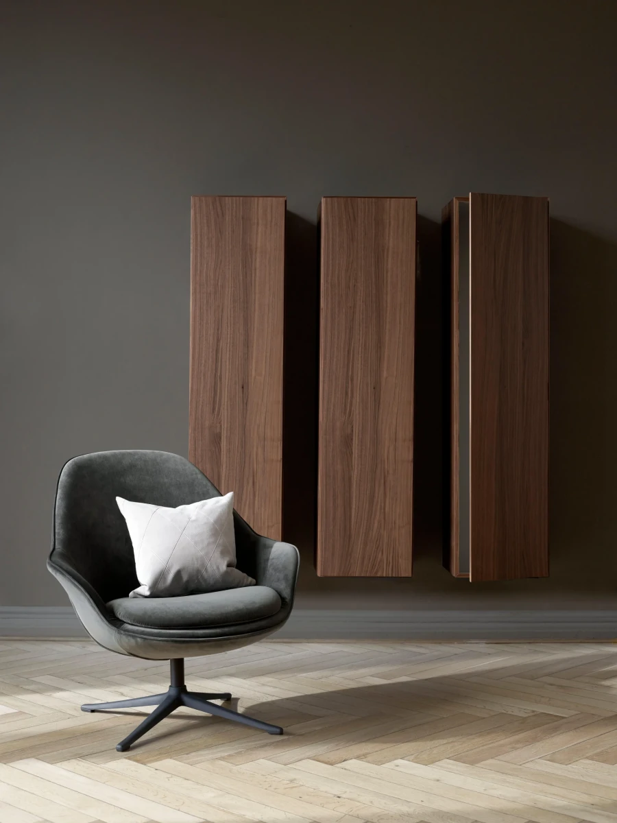 Lugano wall mounted cabinet with drop down door