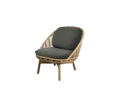 Hive lounge chair w/teak legs