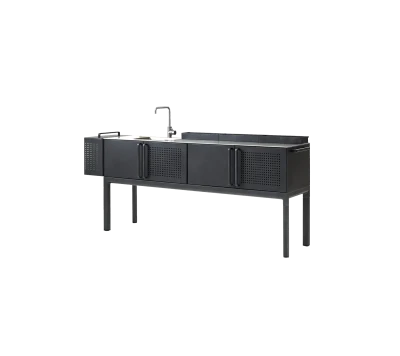 Drop kitchen module incl. 3 shelves