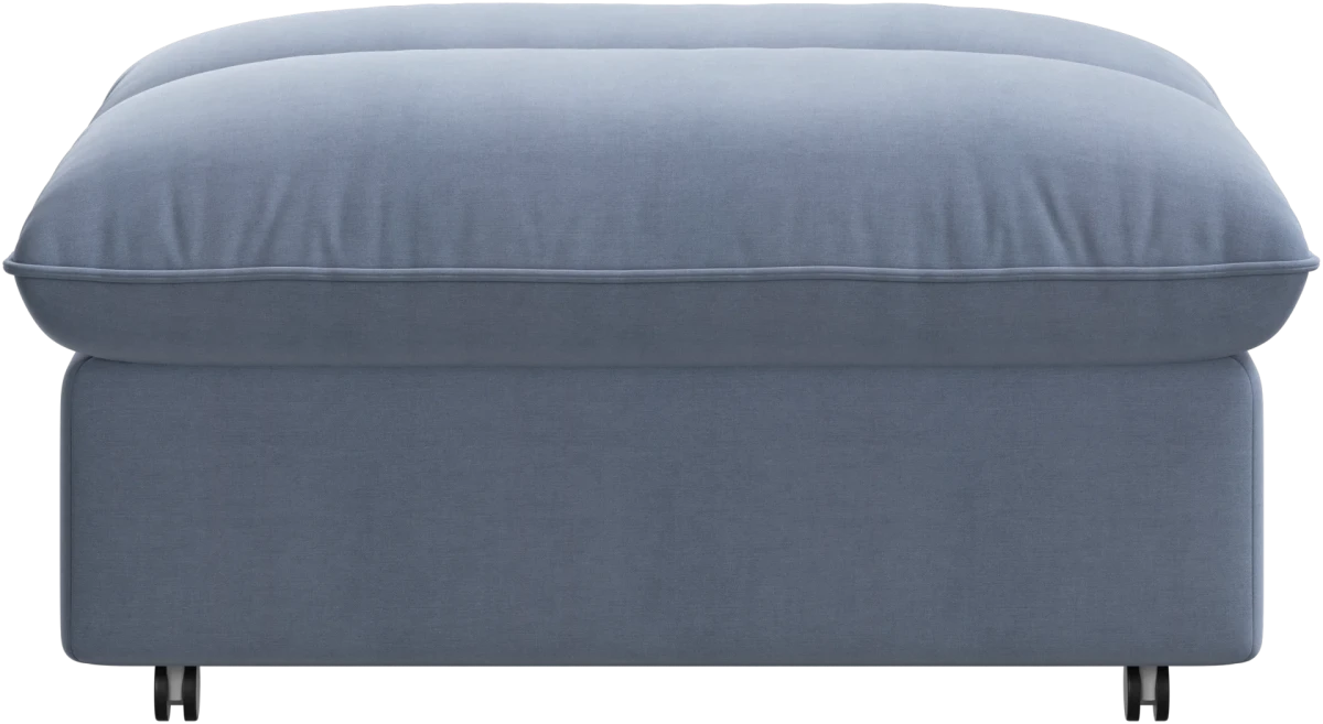 Southampton pouffe on wheels with storage