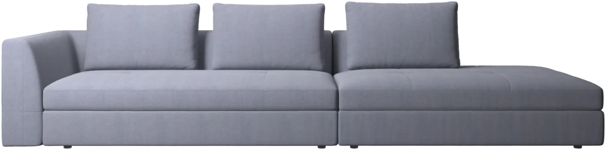 Bergamo sofa with lounging unit