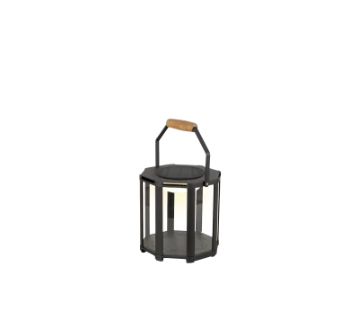 Lightlux lantern w/teak handle mini