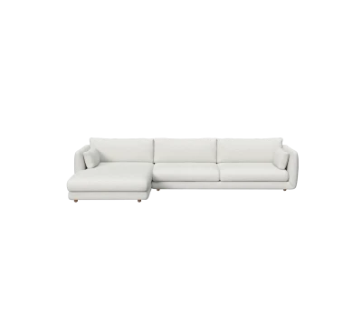 Bloom 3-seater sofa w/chaise lounge right