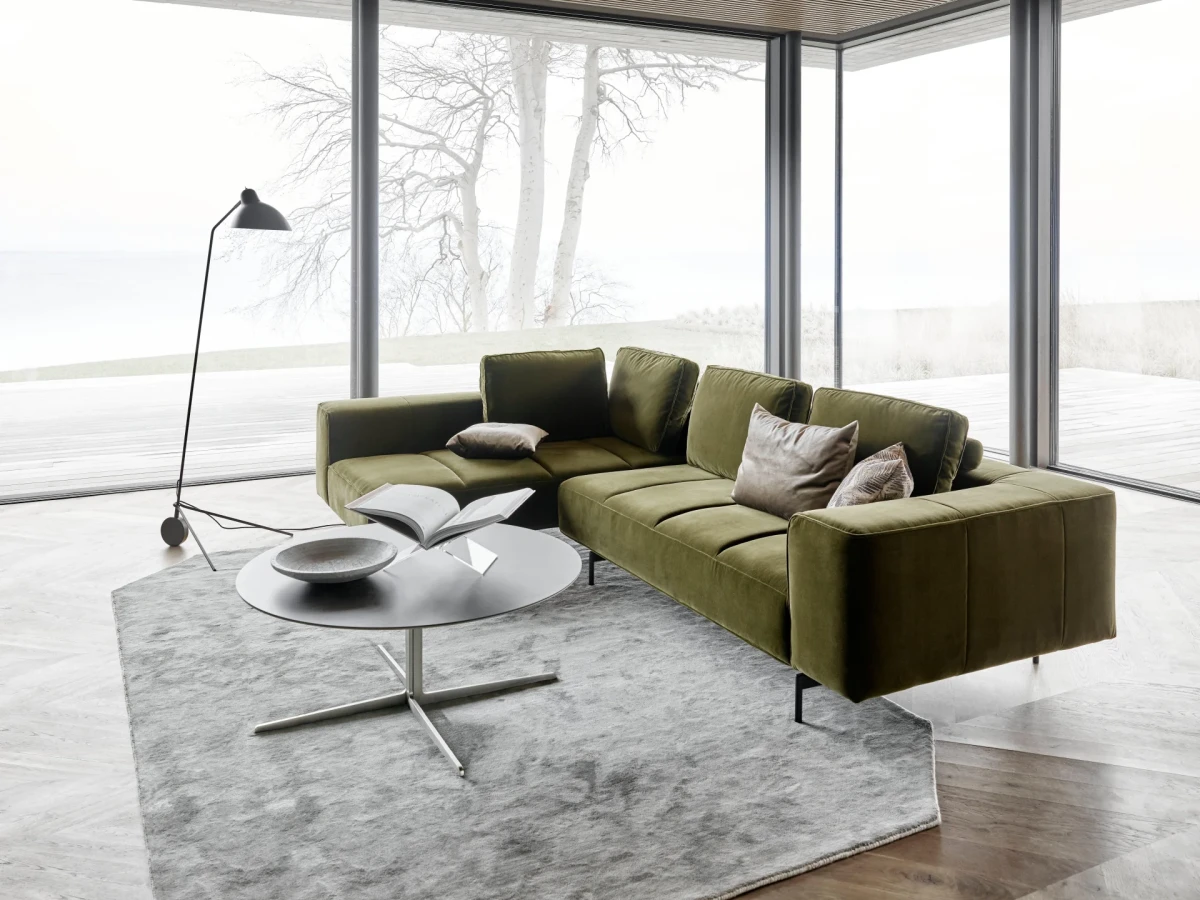 Amsterdam corner sofa with lounging unit