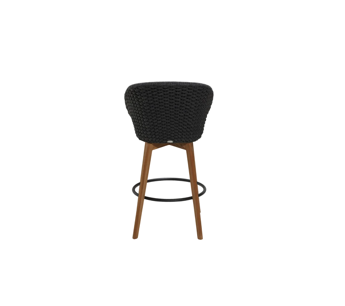 Peacock bar chair w/teak legs
