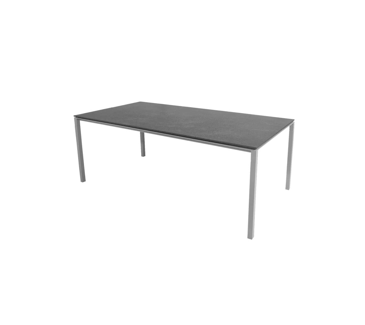 Pure dining table base, 200x100 cm