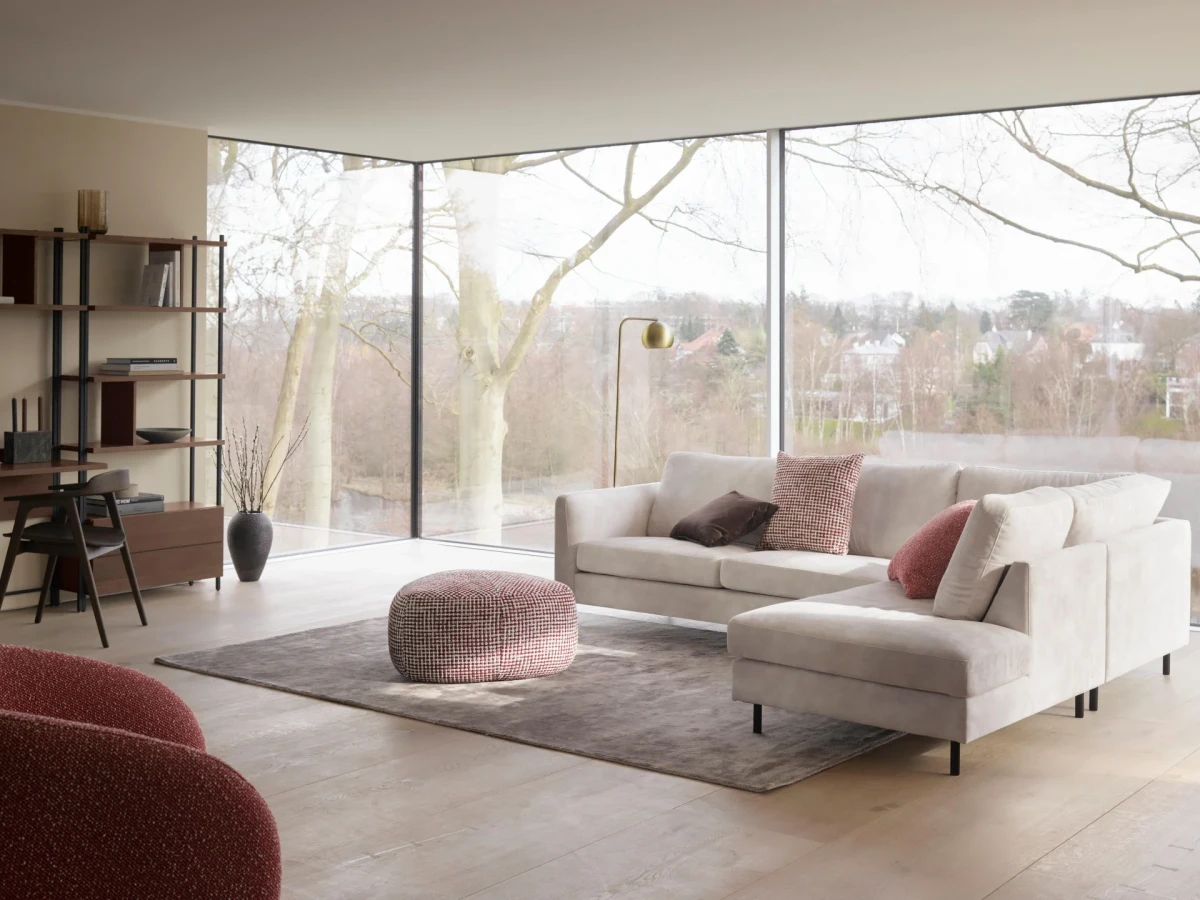 Indivi sofa with chaise longue left