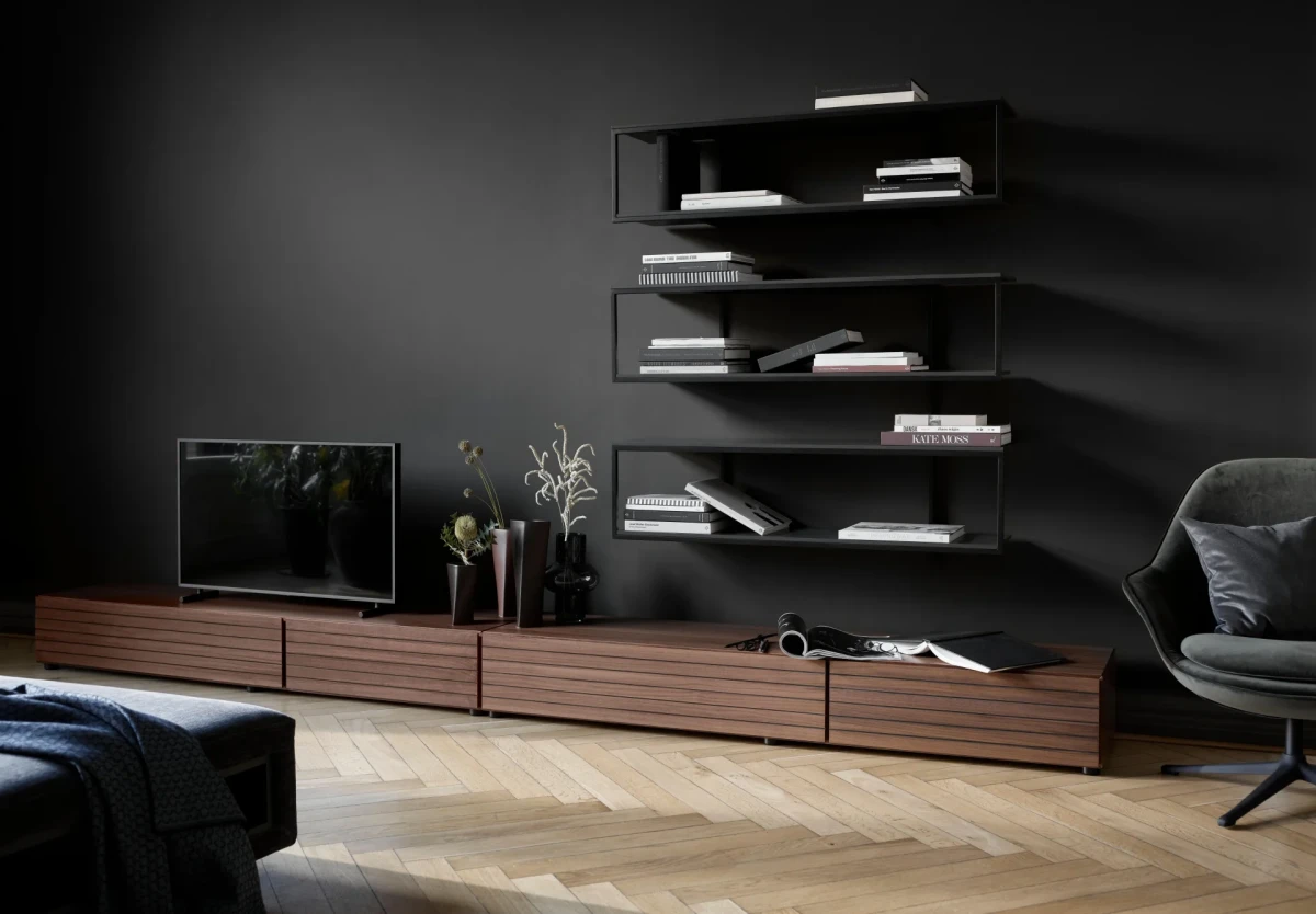 Lugano base cabinet with drawer and drop down door oak