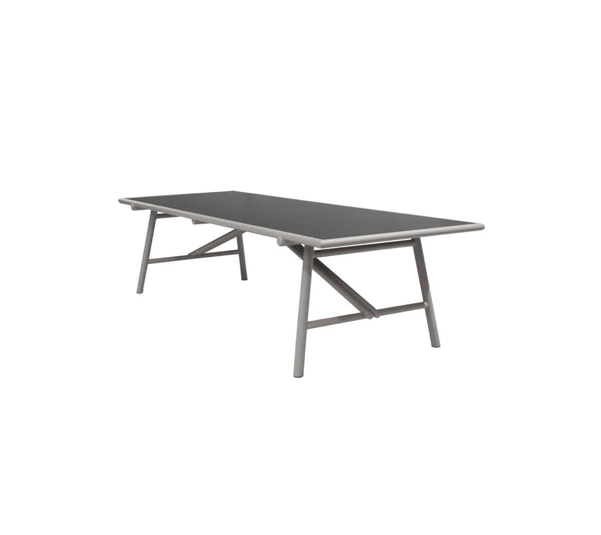 Sticks dining table base, 280x100 cm