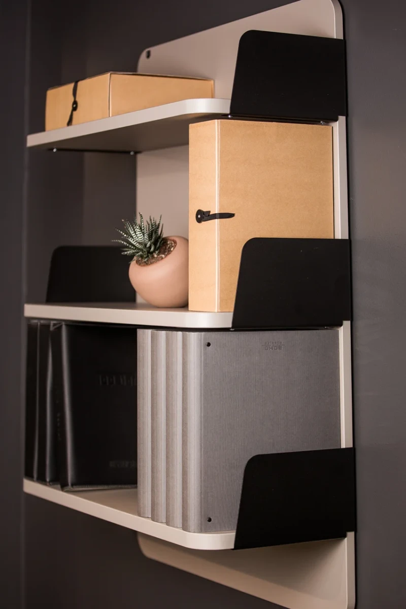 Wall panel shelf system