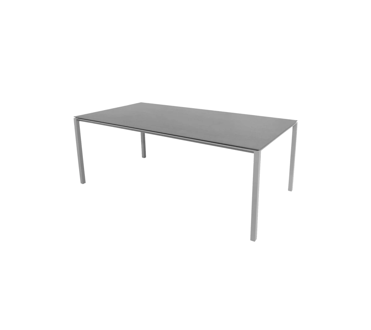 Pure dining table base, 200x100 cm