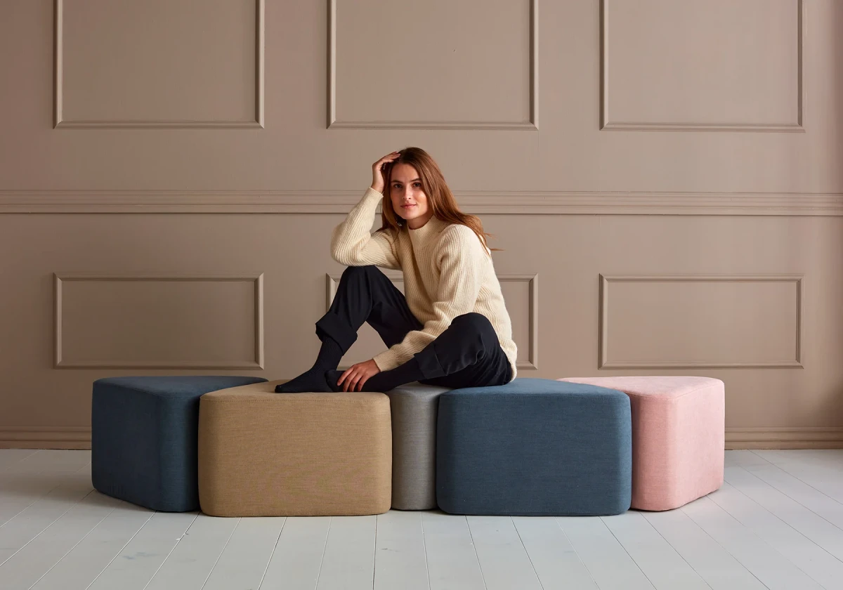 Triangular Pouf