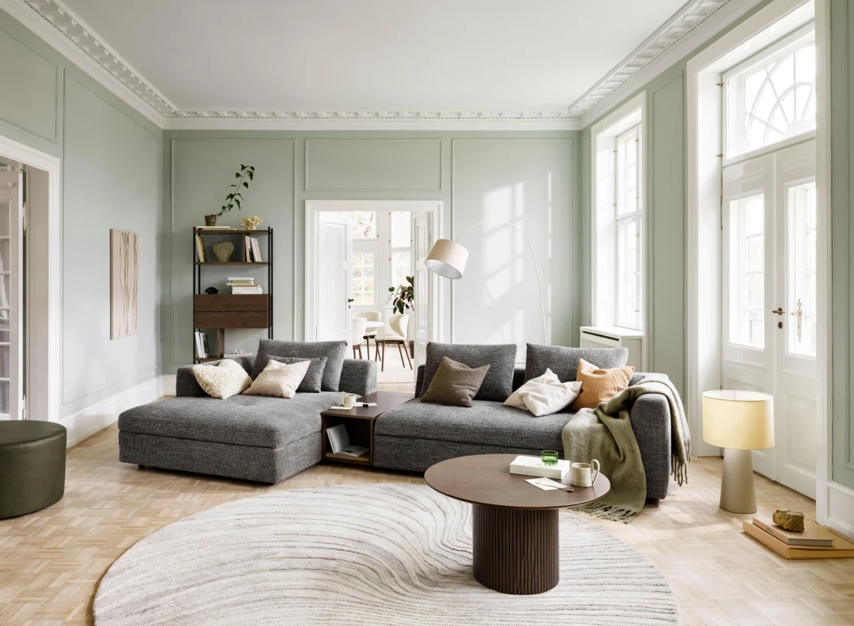 Bergamo sofa with resting unit