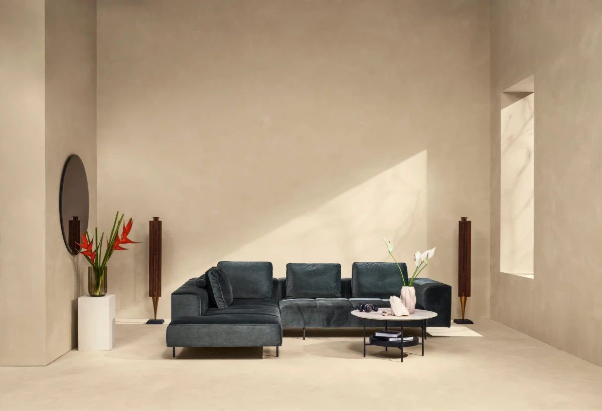 Amsterdam corner sofa with lounging unit