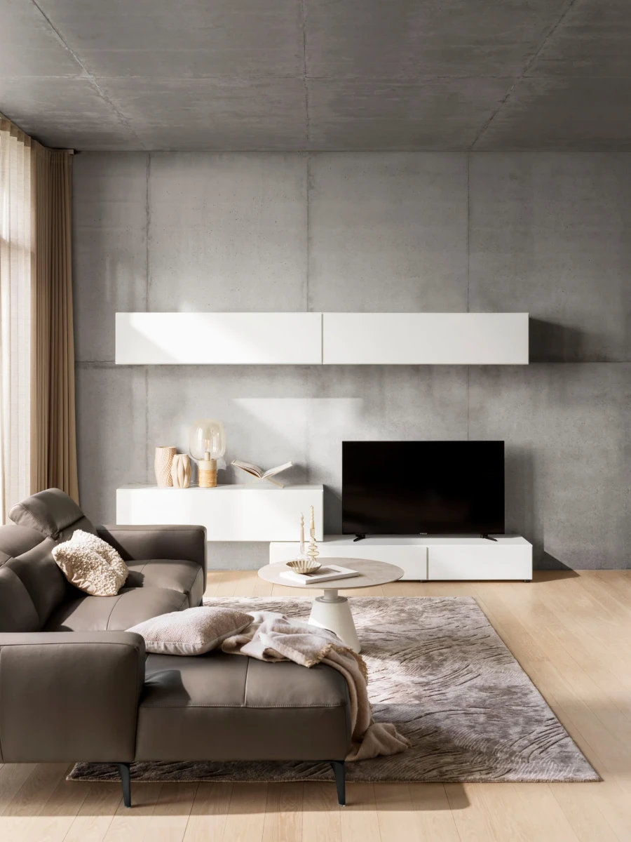 Lugano wall mountable cabinet with flip-up door
