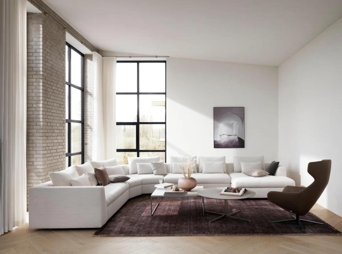 Bergamo 3 seater lounge sofa with storage