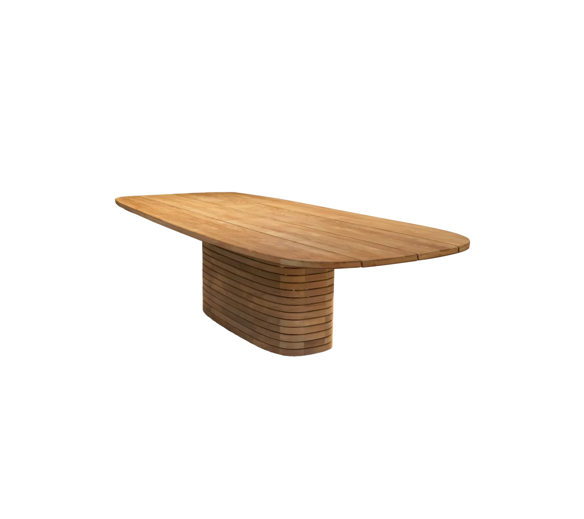 Mellow dining table base oval