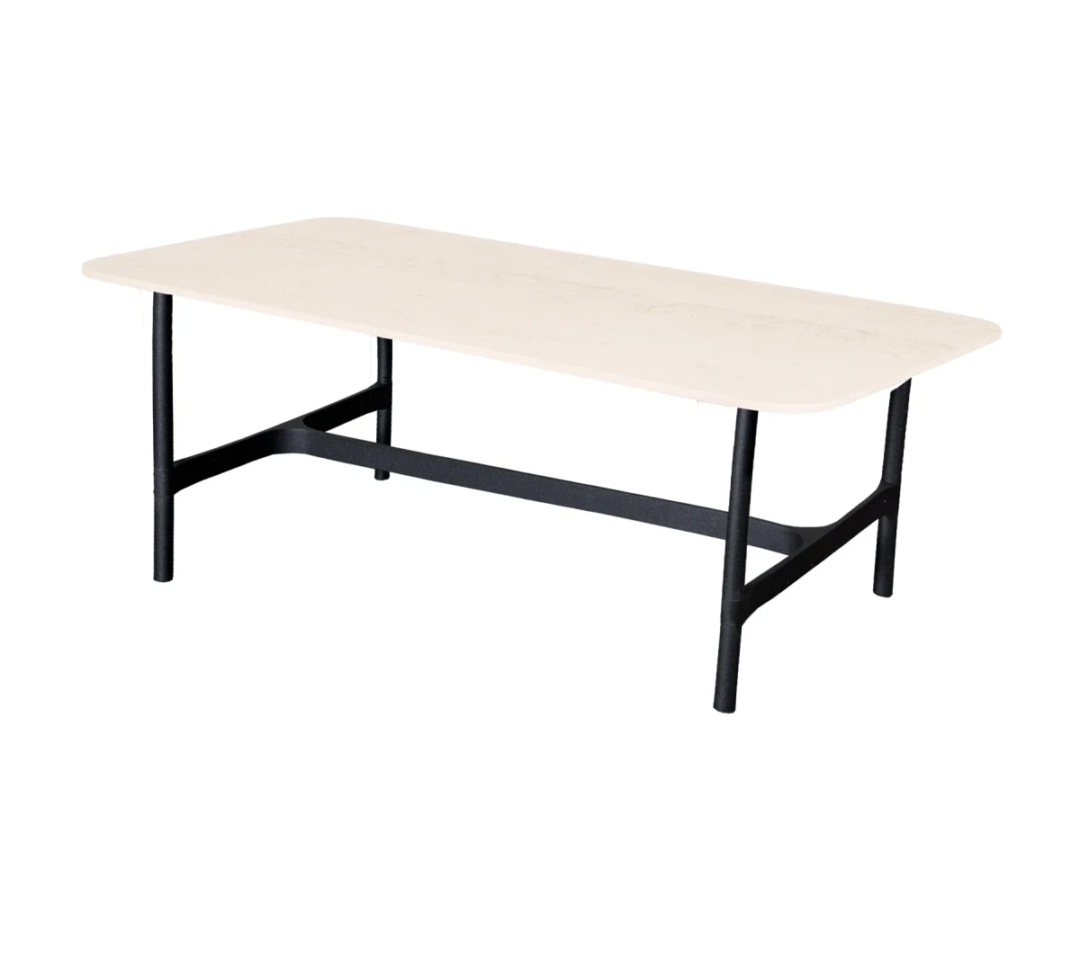 Twist coffee table base rect.