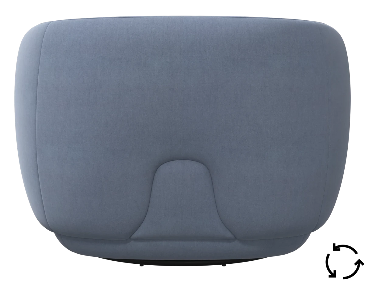 Bolzano armchair with swivel function
