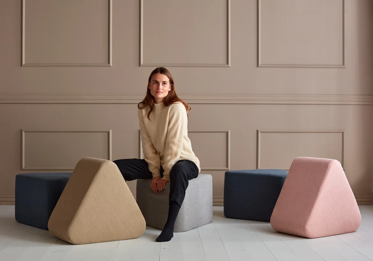 Triangular Pouf