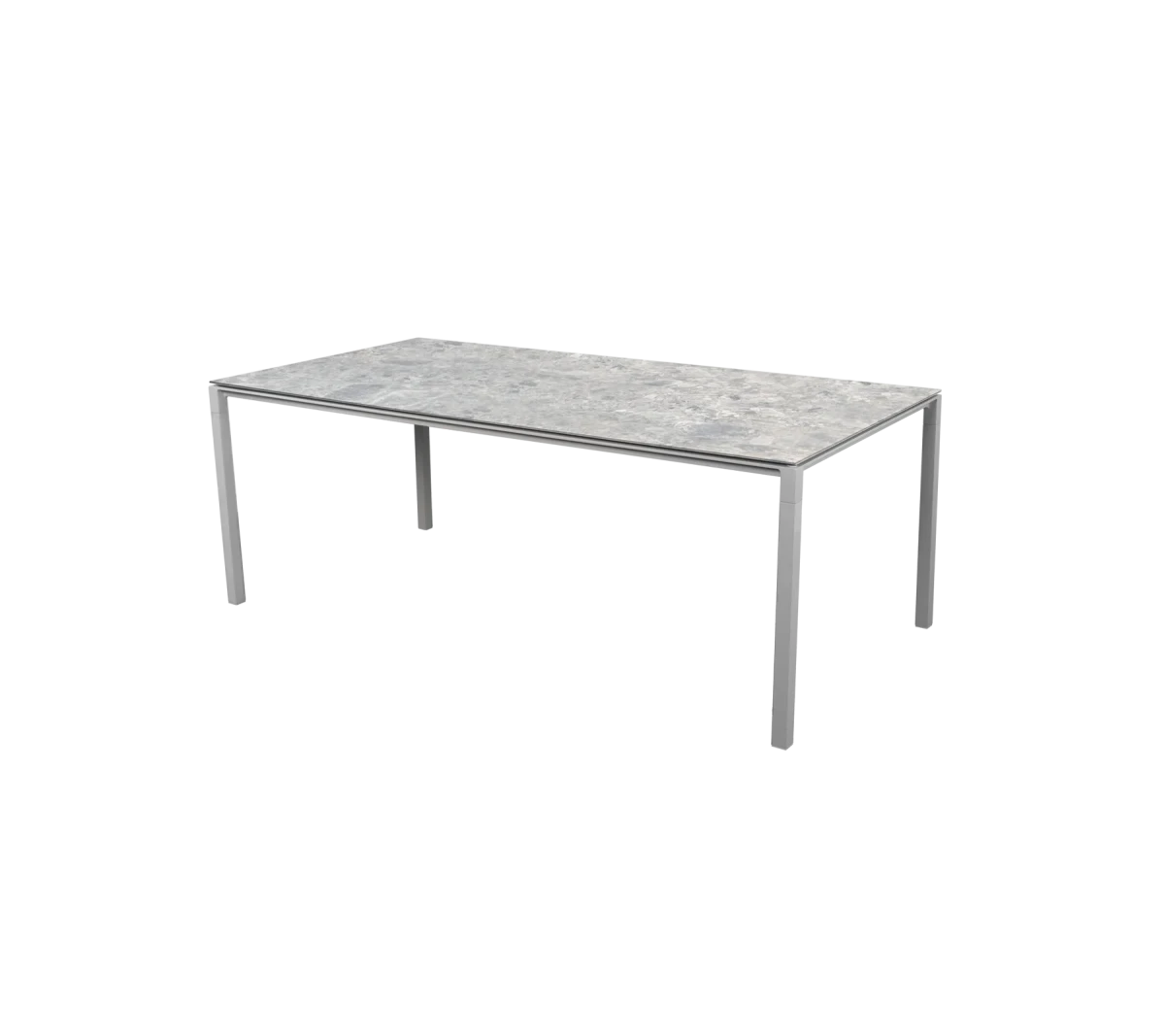 Pure dining table base, 200x100 cm
