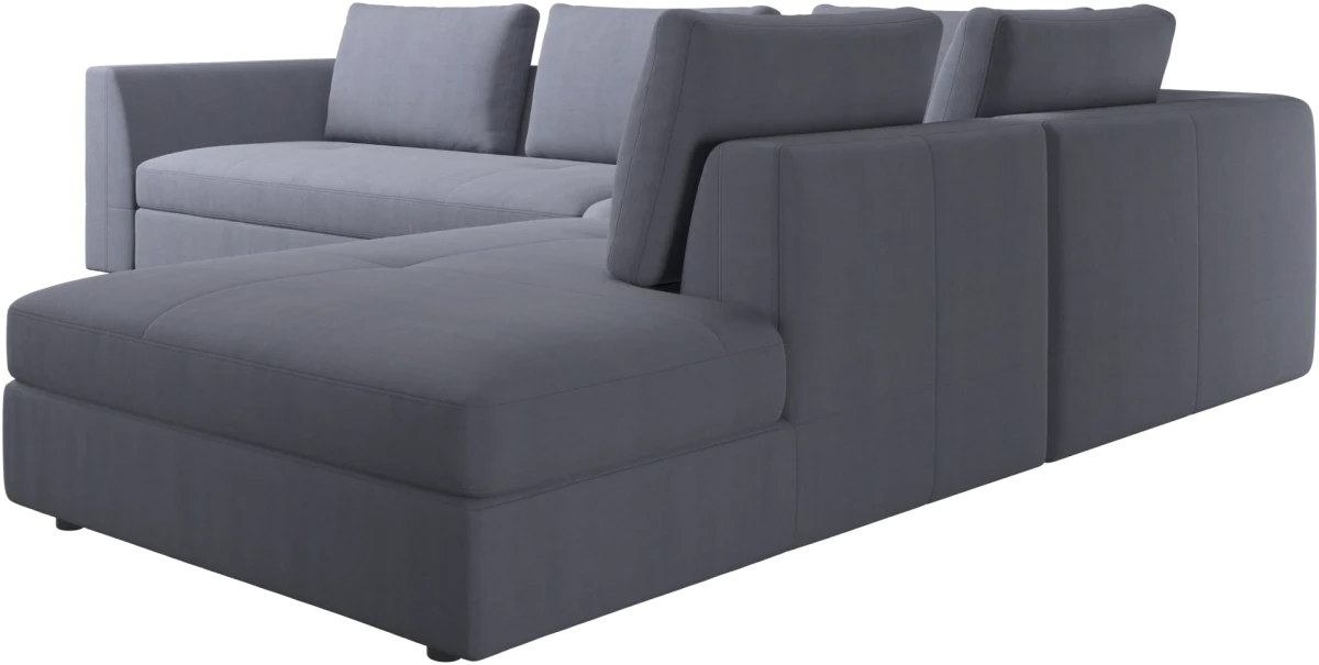 Bergamo corner sofa with lounging unit