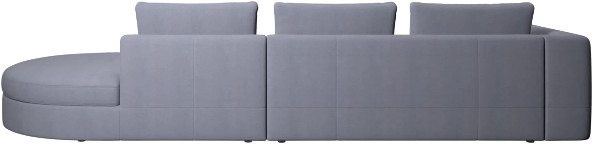 Bergamo sofa with round lounging unit,right