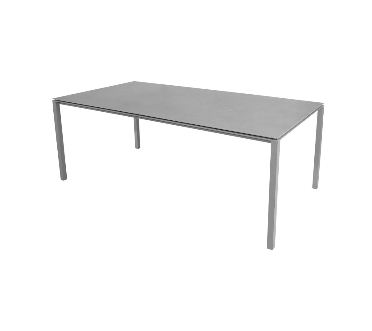 Pure dining table base, 200x100 cm