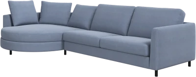 Indivi sofa with chaise longue left