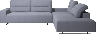 Hampton corner sofa with adjustable back and lounging unit