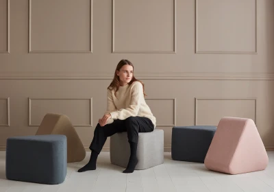 Triangular Pouf