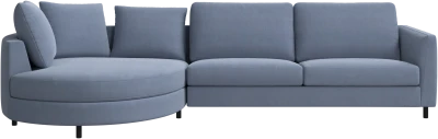 Indivi sofa with chaise longue left