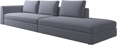 Bergamo sofa with lounging unit