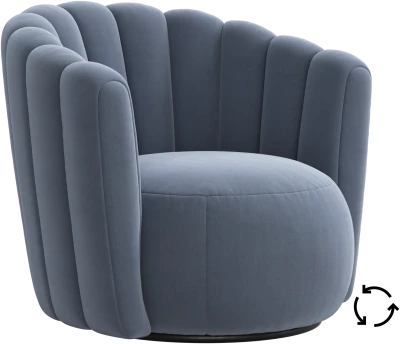 Sweet Art armchair with swivel function