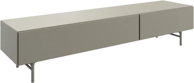 Lugano media unit with drawers metal