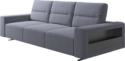 Hampton sofa with adjustable back and storage on the right side