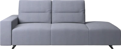 Hampton sofa with adjustable back and lounging unit right side