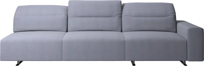 Hampton sofa with adjustable back and storage on the right side