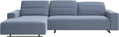 Hampton sofa with adjustable back and resting unit left side