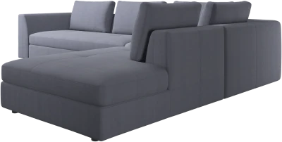 Bergamo corner sofa with lounging unit