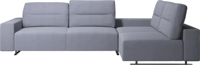 Hampton corner sofa with adjustable back and storage on right side