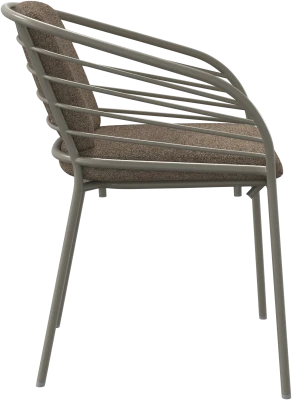 Cancún dining chair with arm & cushion